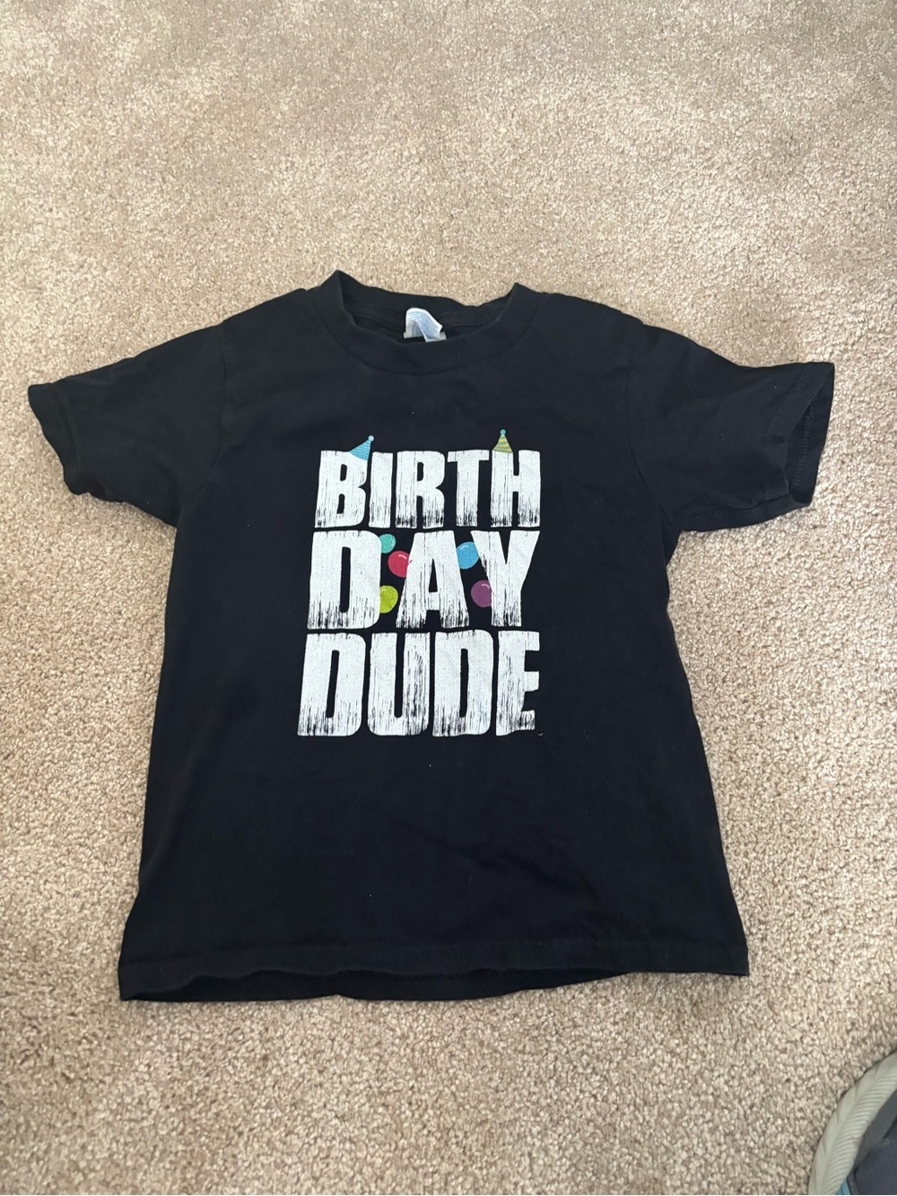 Birthday Dude Black Graphic Tee